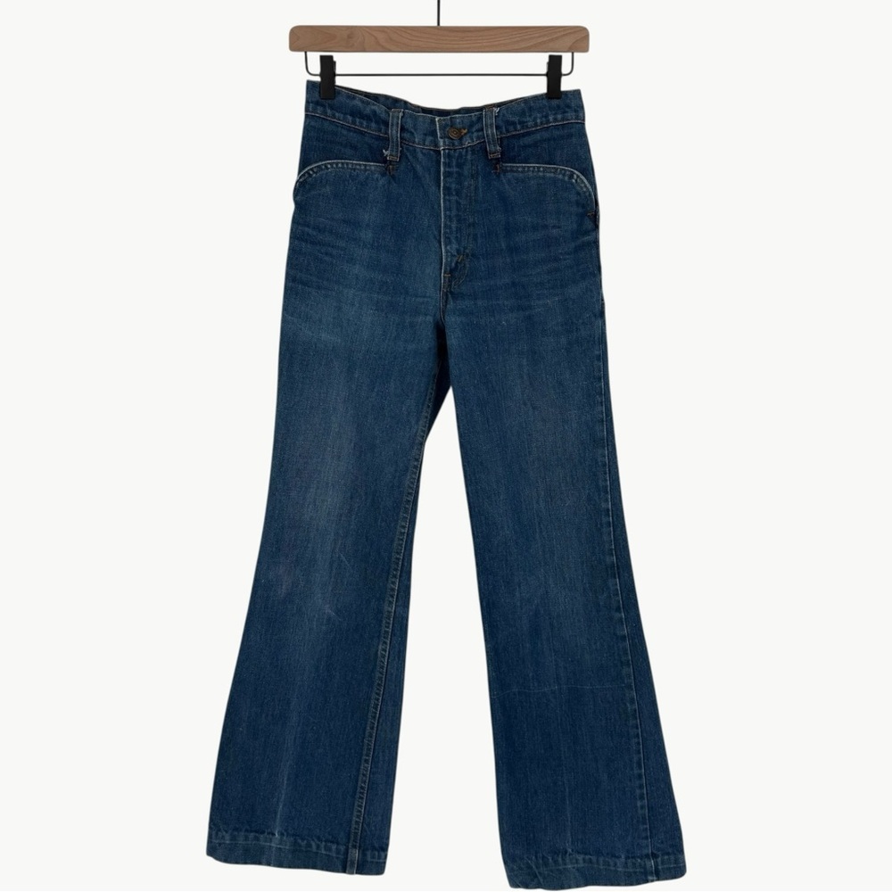 Levi’s 70s Vintage Orange Label 20643 Patch Pocket Wide Leg Denim Jeans | Sz 29